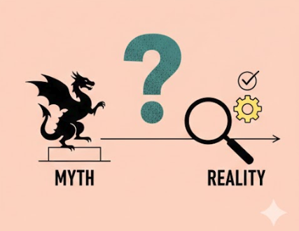 Blue brain illustration on a dark background